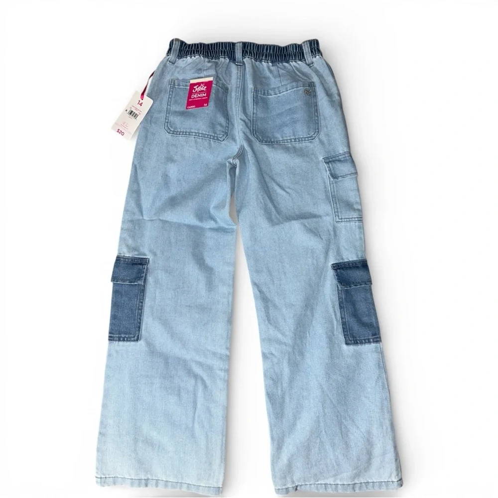NWT Justice & Wonder nation 3 Pc Sweater Hoodie wide leg jeans bundle 12/14 L/XL
